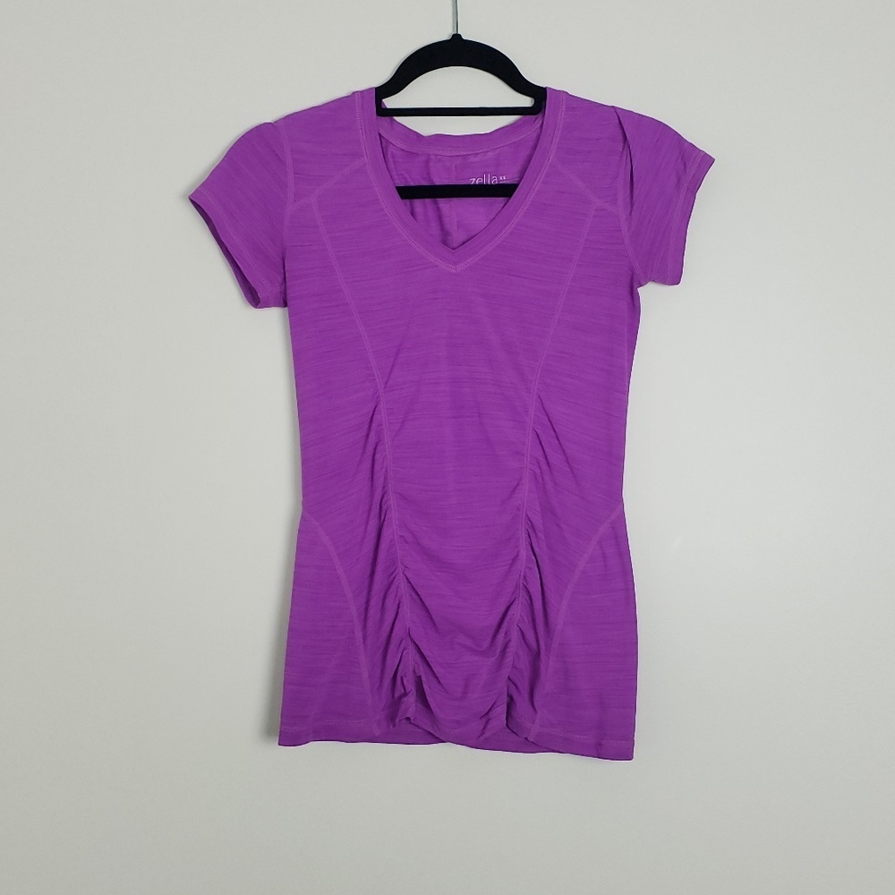 Zella athletic ruched short sleeve t-shirt E13